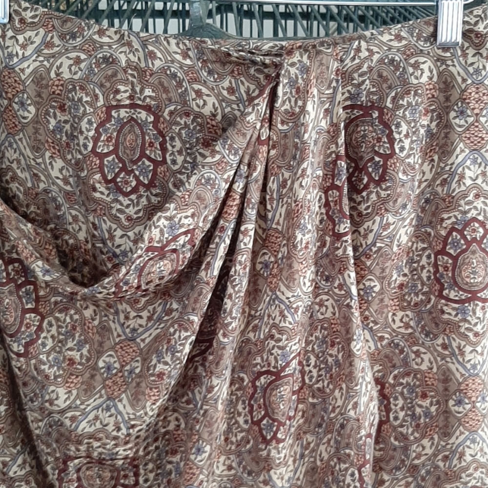 Silk wrap skirt